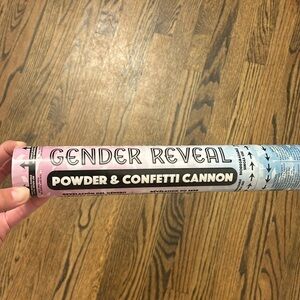 Gender Reveal Cannon- GIRL pink confetti and powder